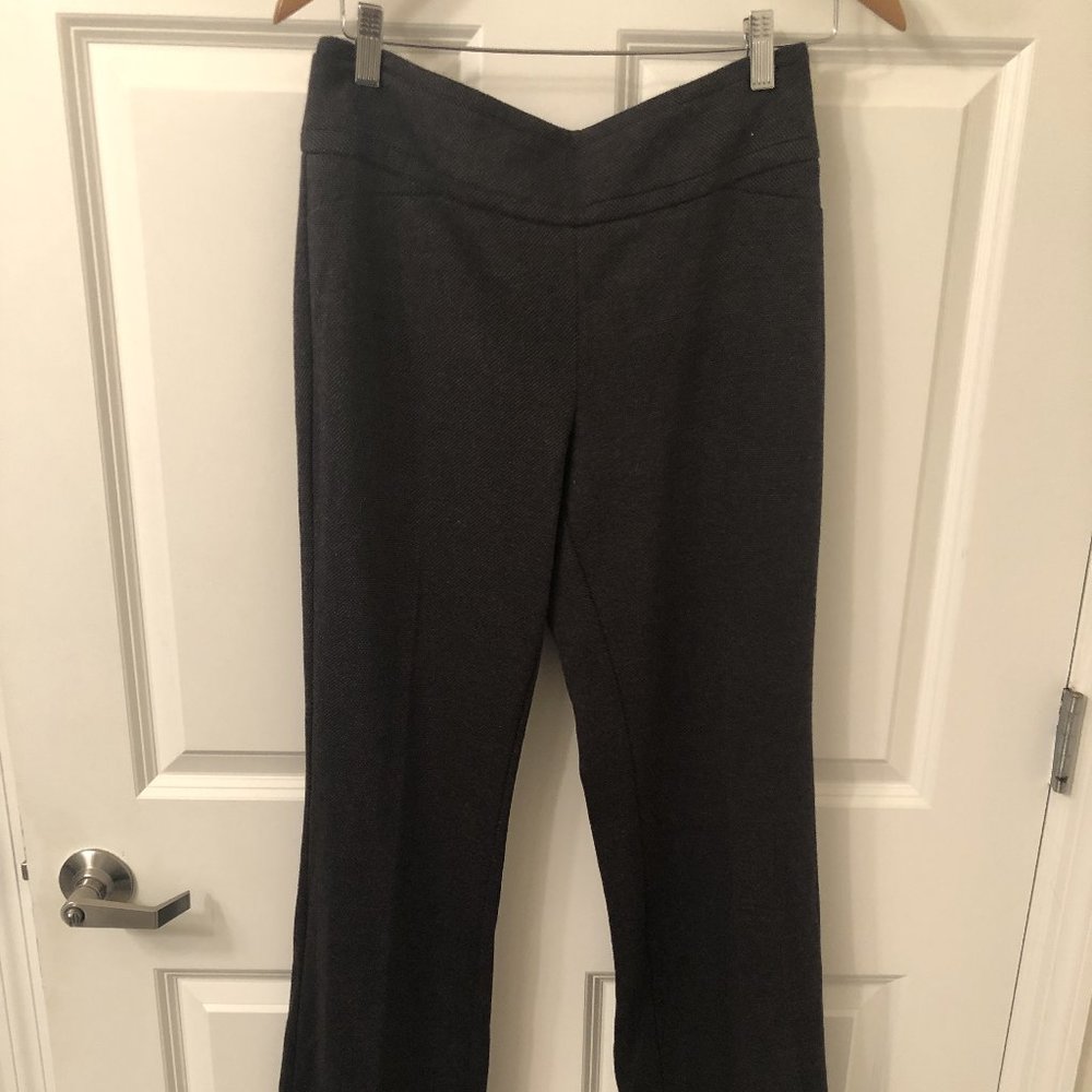 New York & Company Gray Pattern Dress Pants